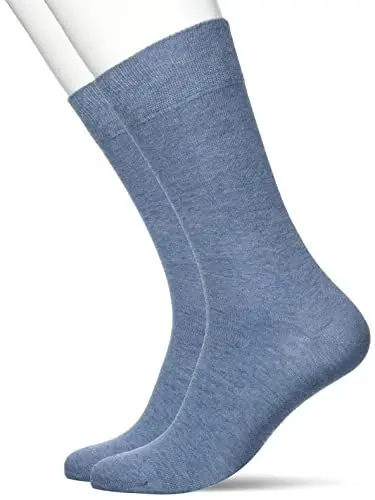 Produktbild: Hudson Herren Socken Only 2-Pack druckfreier Bund Jeans-mel. 0667 39-42