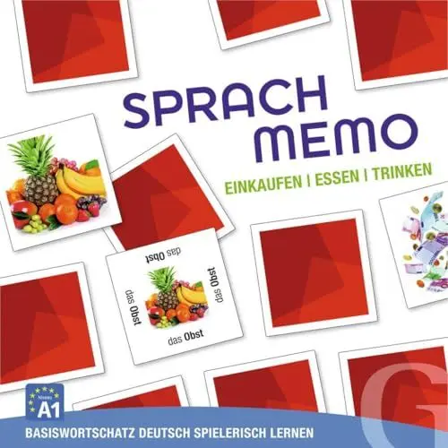 Produktbild: Hueber Verlag GmbH SPRACHMEMO Einkaufen, Essen, Trinken: Basiswortschatz Deutsch spielerisch Lernen. Sprachspiel