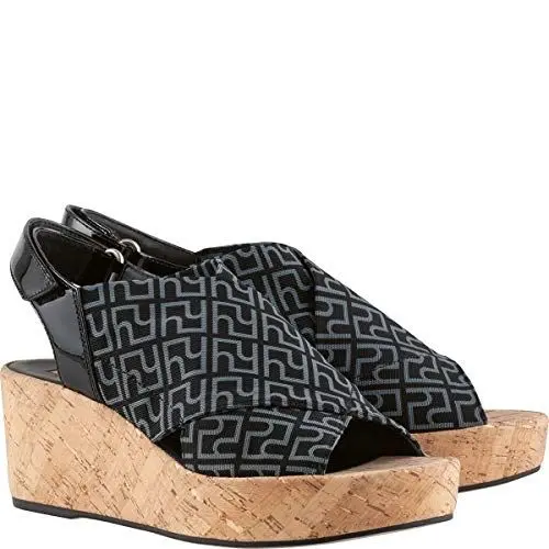 Produktbild: HüGL Damen Portofino Slingback Sandalen, Schwarz, 38 EU