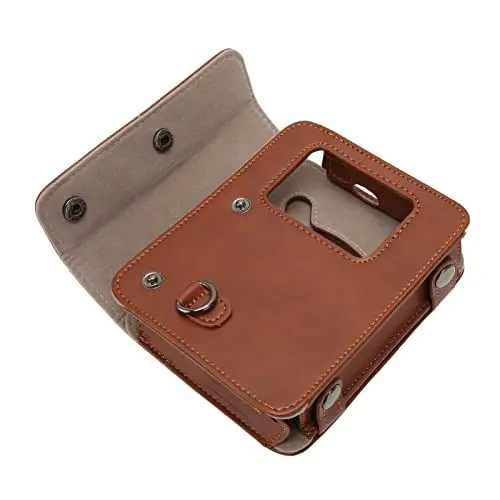 Produktbild: Hülle für Kodak Shot 3 Retro, PU-Leder Schutzhülle mit Schultergurt für Kodak Shot 3 Retro C300R, Braun