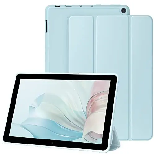 Produktbild: Hülle für Tablet, Schutzhülle Kompatibel mit Fire HD 10 & Fire HD 10 Plus (11. Generation, 2021 10,1 Zoll) - Ultradünne Leichte mit Auto Schlaf/Wach Funktion(Hellblau)