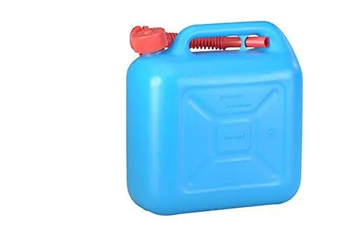 Produktbild: hünersdorff Kraftstoff-Kanister STANDARD 10l für Benzin, Diesel und andere Gefahrgüter, UN-Zulassung, made in Germany, TÜV-geprüfter Produktion, blau