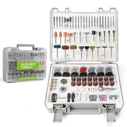 Produktbild: Huepar Tools Multifunktionswerkzeug Zubehör Set Drehwerkzeug 510 tlg. Universal Mehrzweck Zubehörset für zum Schneiden, Polieren, Schärfen, Bohren und Gravieren, mit Tragekoffer