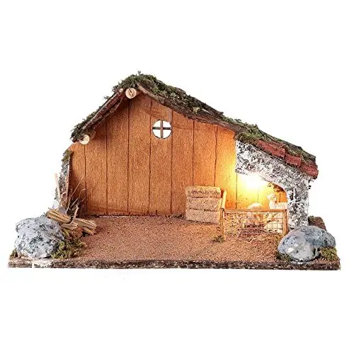 Produktbild: Hütte als Schafsgehege für Krippe, 20x40x20 cm