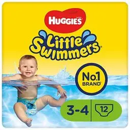 Produktbild: Huggies Little Swimmers Einweg-Schwimmwindeln für Babys und Kinder, Größe 3-4 (7-15 kg), 12 Bade-Windeln, Unisex