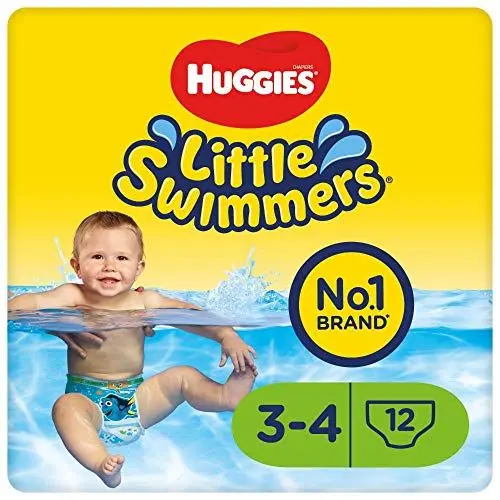 Produktbild: Huggies Little Swimmers Einweg-Schwimmwindeln für Babys und Kinder, Größe 3-4 (7-15 kg), 12 Bade-Windeln, Unisex