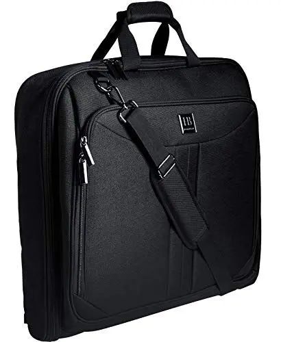 Produktbild: HUGH BUTLER Kleidersack Reisetasche - Anzugtasche Herren - Faltbar Anzughülle für 3 Anzüge - Faltenfreie Kleidung - Schwarz Kleidertasche