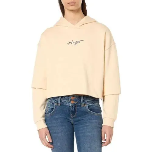 Produktbild: HUGO Damen Dephana_1 Sweatshirt, Light Beige272, XXL EU
