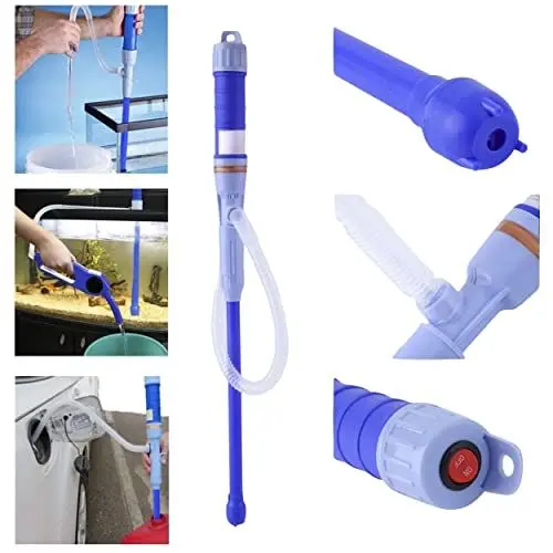 Produktbild: HUKITECH Elektrische Benzinpumpe - Multifunktions-Handpumpe – Garage, Aquarium, Zuhause, Garten - Für verschiedene Flüssigkeiten: Benzin, Wasser, Öl - Einfache Bedienung