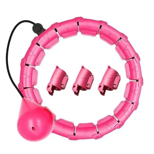 Produktbild: Hula Hoop Reifen Erwachsene,Hula Hoop mit Gewicht Kugel 360 Grad-Massage,Beschwerter 24 Abnehmbare Segmente Hula Hoop Geeignet Sportgeräte Zuhause für Anfänger