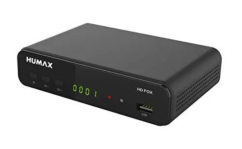 Produktbild: Humax Digital HD Fox Digitaler HD Satellitenreceiver 1080P Digital HDTV Sat-Receiver mit 12V Netzteil Camping - Astra vorinstalliert - HDMI, SCART, DVB-S/S2 PVR Ready