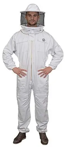 Produktbild: Humble Bee 410 Polycotton-Imkeranzug mit Rundschleier, Kristallweiß