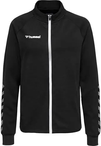 Produktbild: HUMMEL Damen Hmlauthentic Women Poly Zip Jacket, Black/White, L EU