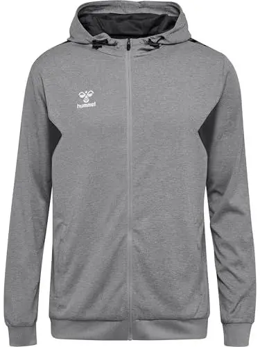Produktbild: hummel Herren Hmlauthentic Pl Zip Hoodie Sweatshirt, Grey Melange, XL EU