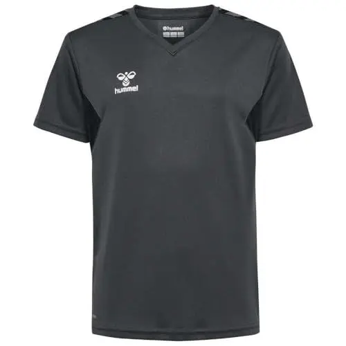 Produktbild: hummel Unisex Kinder Hmlauthentic Pl Jersey S/S Kids T Shirt, Asphalt, 128 EU