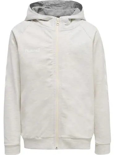 Produktbild: Hummel Unisex Kinder Hmlgo Kids Cotton Zip Hoodie Kapuzenjacke, EGRET MELANGE, 152