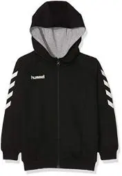 Produktbild: Hummel Unisex Kinder Hmlgo Kids Cotton Zip Hoodie Kapuzenpullover, Schwarz, 116 EU