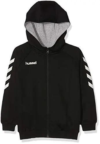 Produktbild: Hummel Unisex Kinder Hmlgo Kids Cotton Zip Hoodie Kapuzenpullover, Schwarz, 116 EU