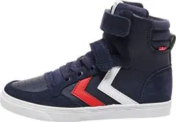 Produktbild: Hummel Unisex Kinder Slimmer Stadil Leather High Jr Hohe Sneaker High-Top, Peacoat,35 EU