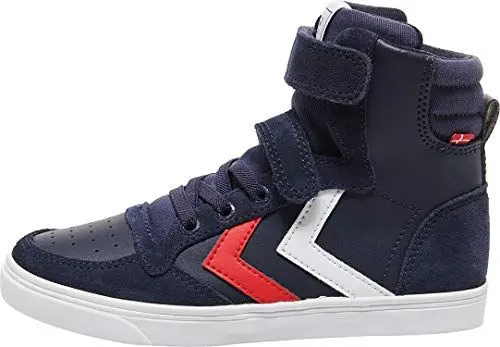 Produktbild: Hummel Unisex Kinder Slimmer Stadil Leather High Jr Hohe Sneaker High-Top, Peacoat,35 EU