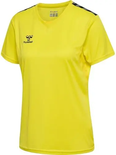 Produktbild: hummel Damen Hmlauthentic Pl Jersey S/S Woman Shirt, Blazing Yellow, S EU