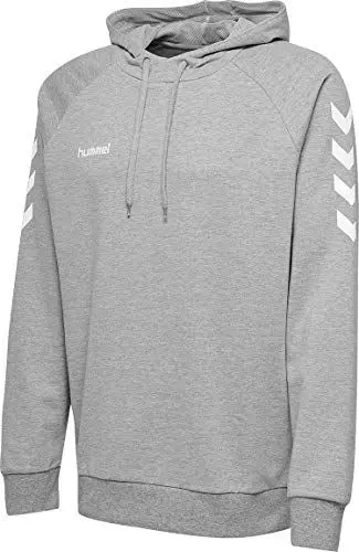Produktbild: hummel Herren Hmlgo bomuldshættetrøje Kapuzenpullover, Grey Melange, 3XL EU