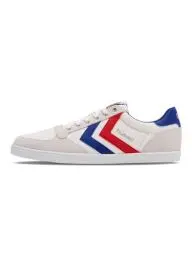 Produktbild: hummel Unisex Hummel Slimmer Stadil Low Low-Top Klassischer Schnürhalbschuh, White Blue Red Gum, 45 EU
