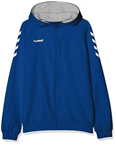 Produktbild: hummel Unisex Kinder Hmlgo børn bomuld hættetrøje med lynlås Kapuzenjacke, True Blue, 128 EU