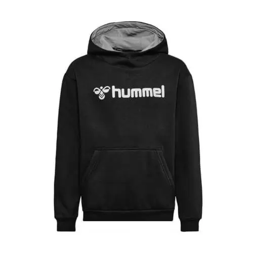 Produktbild: hummel Unisex Kinder Hmlmover Cotton Hoodie Kids Sweatshirt, Schwarz, 176 EU