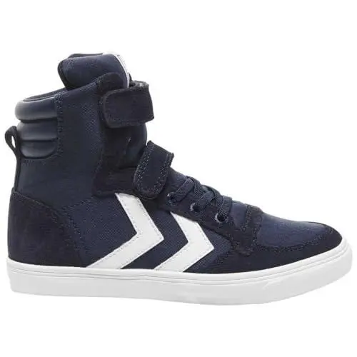 Produktbild: hummel Unisex Kinder Slimmer Stadil High Jr Sneaker, Dress Blues, 36 EU