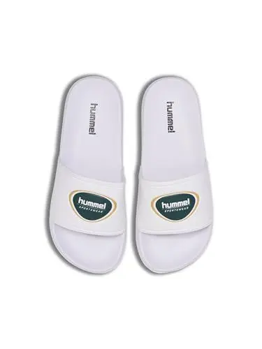 Produktbild: hummel Unisex Pool Badge Slide Sandal, White Green, 46 EU