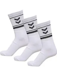 Produktbild: hummel Unisex Hmlstripe Crew 3-pack Sock, Weiß, 36-40 EU