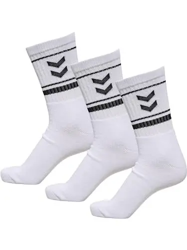 Produktbild: hummel Unisex Hmlstripe Crew 3-pack Sock, Weiß, 36-40 EU