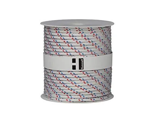 Produktbild: Hummelt Rope Schot Seil Polyesterseil 4mm 100m weiß/blau/rot auf Rolle