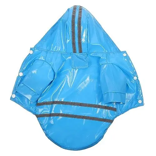 Produktbild: Hohopeti Hundeponcho Reflektierender Regenmantel Für Hunde Stilvolle Regenbekleidung Für Welpen Kapuze