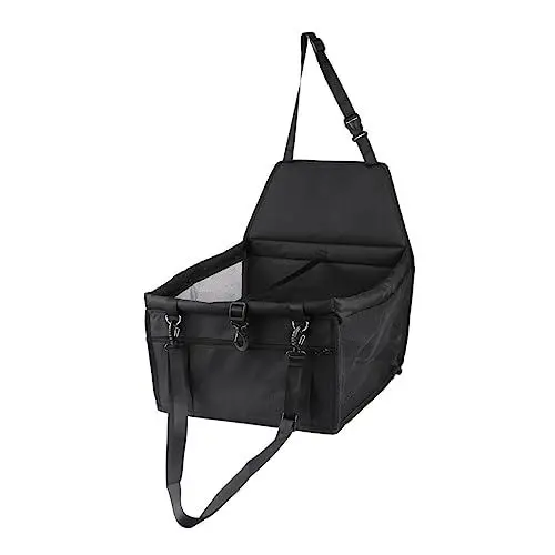 Produktbild: Hund autositz Hundesitzerhöhungen für Autos Autositz für Hunde Haustierkäfig hundeautositz Hunde autositz autositzauflage Hundetasche im Auto Mesh-Haustiertasche Black Supvox