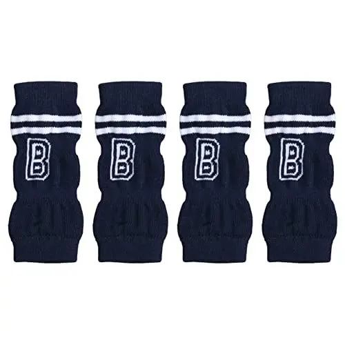 Produktbild: Hunde-Beinbandage, 4 Stück, Hunde-Ellenbogenschutz, Hunde-Hinterbein-Hock-Bandage, Gelenkschutz, Schmutzbeständigkeit, Stilvolles Buchstabenmuster, Haustier-Ellbogen-Schutzhülle, 4 Stück, Hunde-Ellbog