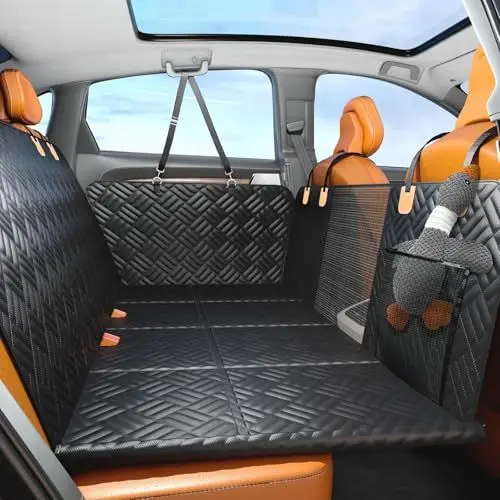 Produktbild: Hundedecke Auto Rückbank für Mercedes Benz GLC SUV (X253) Glc 200 250 300 300e 350e 300de, Wasserdicht Hunde Autositz Rückbank Kratzfest Hundematte Auto Hundedecke Rücksitz für Auto Rücksitzschoner