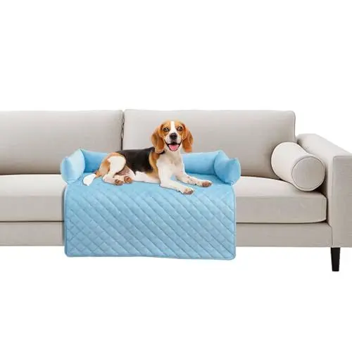Produktbild: Hundedecke Sofaschutz, Hundedecke Sofaschutz, 75x120cm, Kurze Plüsch Baumwollfüllung, rutschfeste Unterseite, waschbares Hundebett Sofaschutz Haustier Sofamatte für zu Hause