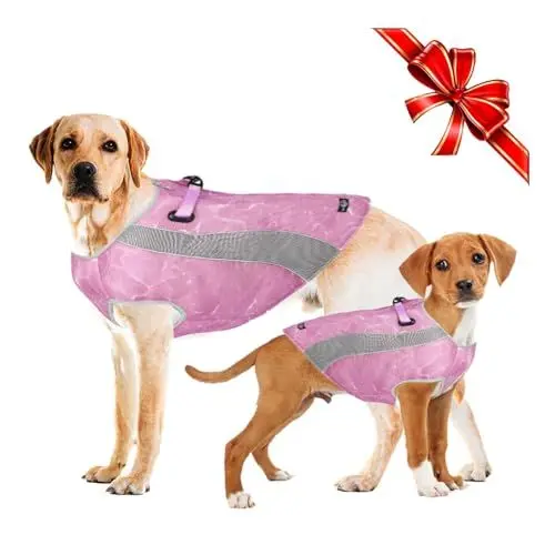 Produktbild: Hundemantel für kaltes Wetter und Hundeweste für den Sommer Multifunktionale Hundejacke mit reflektierenden Streifen, winddichter und Warmer Hundemantel im Winter, kühlende Weste für Hunde im Sommer