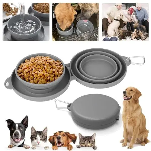 Produktbild: Hundenapf Katzennapf Flach Antischlingnapf Futternapf Grosse Hunde Hund Klein Katze Katzen Fressnapf Zubehör Katzenteller Hundeschüssel Erhöht