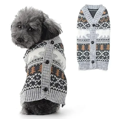 Produktbild: Hundepullover für Weihnachten Cartoon Weihnachtsbaum Eisbär Haustier Weihnachten Warmer Pullover Haustier Katze Winter Strickwaren Warme Kleidung Stricken Outfits hundepullover