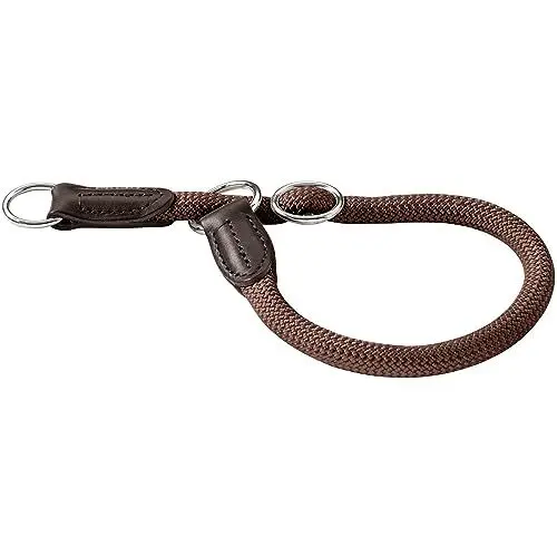 Produktbild: HUNTER Freestyle Dressurhalsung, Hundehalsband, Zugstopper, robust, wetterfest, 60 (L-XL), braun