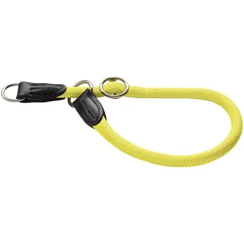 Produktbild: HUNTER Freestyle Dressurhalsung, Hundehalsband, Zugstopper, robust, wetterfest, 60 (L-XL), neongelb