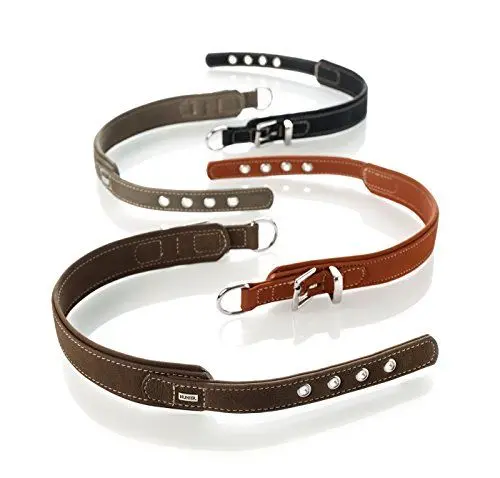 Produktbild: HUNTER HUNTING COMFORT Hundehalsband, Leder, Zugentlastung, weich, robust, 45 (S-M), schwarz