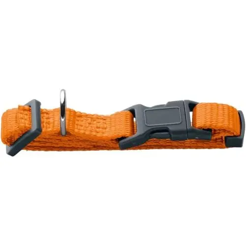 Produktbild: HUNTER Halsung London Vario Basic Mini | Orange | Größe 14-20/XXS-XS | mit Sicherheitsverschluss | weich & flexibel | reißfest & schnelltrocknend | pflegeleicht & formstabil | langlebig
