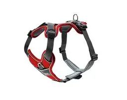 Produktbild: HUNTER DIVO Hundegeschirr, L, 72-100 cm, rot/grau