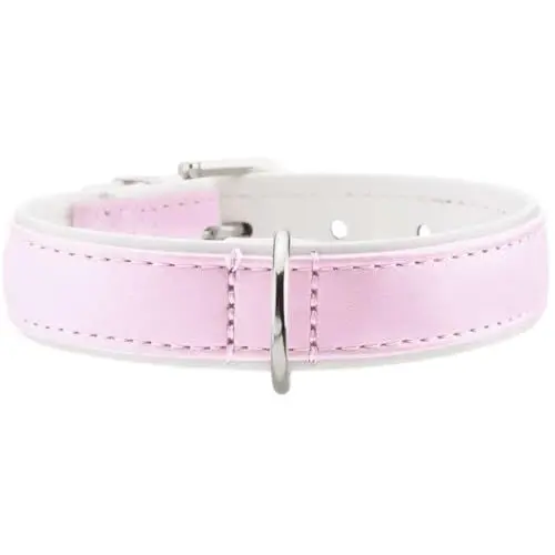 Produktbild: HUNTER Hundehalsband, Modern Art, Kunstleder, kleine Hunde, klassisch, 32 (XS), rosa/weiß
