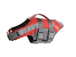 Produktbild: HUNTER MOSS Schwimmweste, Schwimmhilfe für Hunde, Haltegriff, reflektierend, XL, rot