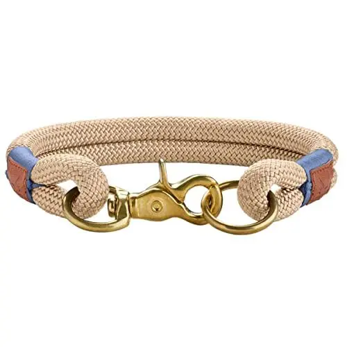 Produktbild: HUNTER Sansibar Rantum Halsung, Hundehalsband, modern, nautisch, 50 (M-L), beige